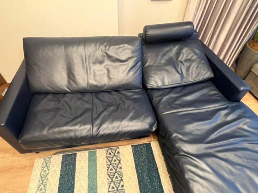 【れい】KEYUCA 本革カウチソファ