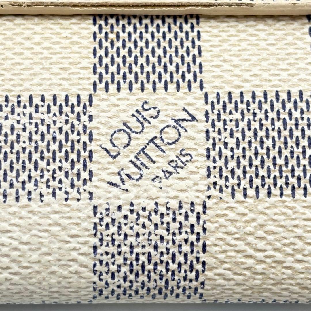 ルイヴィトン ダミエ アズールポルトフォイユサラ サイフ 1019-S7101h