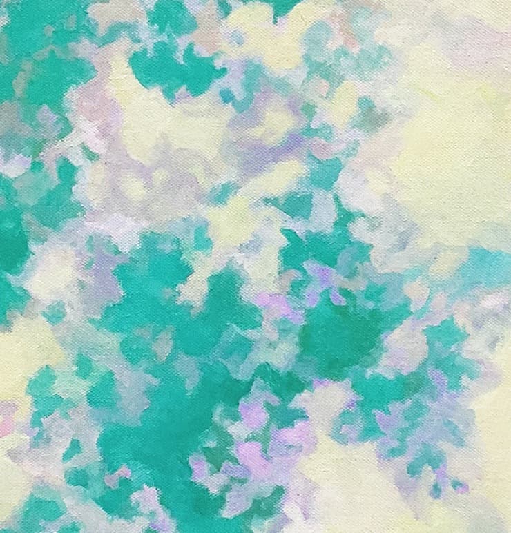 絵画 880 油絵/抽象画風/自然の造形/雲/S6号