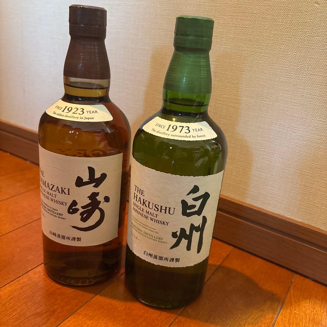 リ*1様 【未開封】700mlセット　サントリー 白州 1973年 & 山崎 1