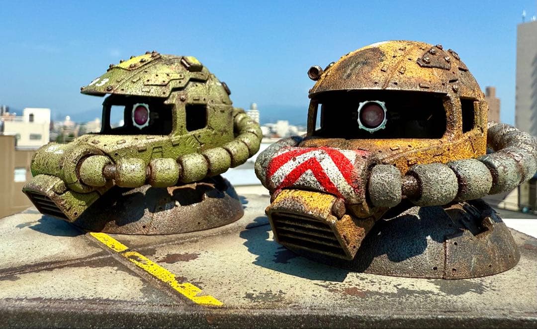 EXCEED MODEL ザクヘッド　量産機カラー　② 現地改修　塗装完成品