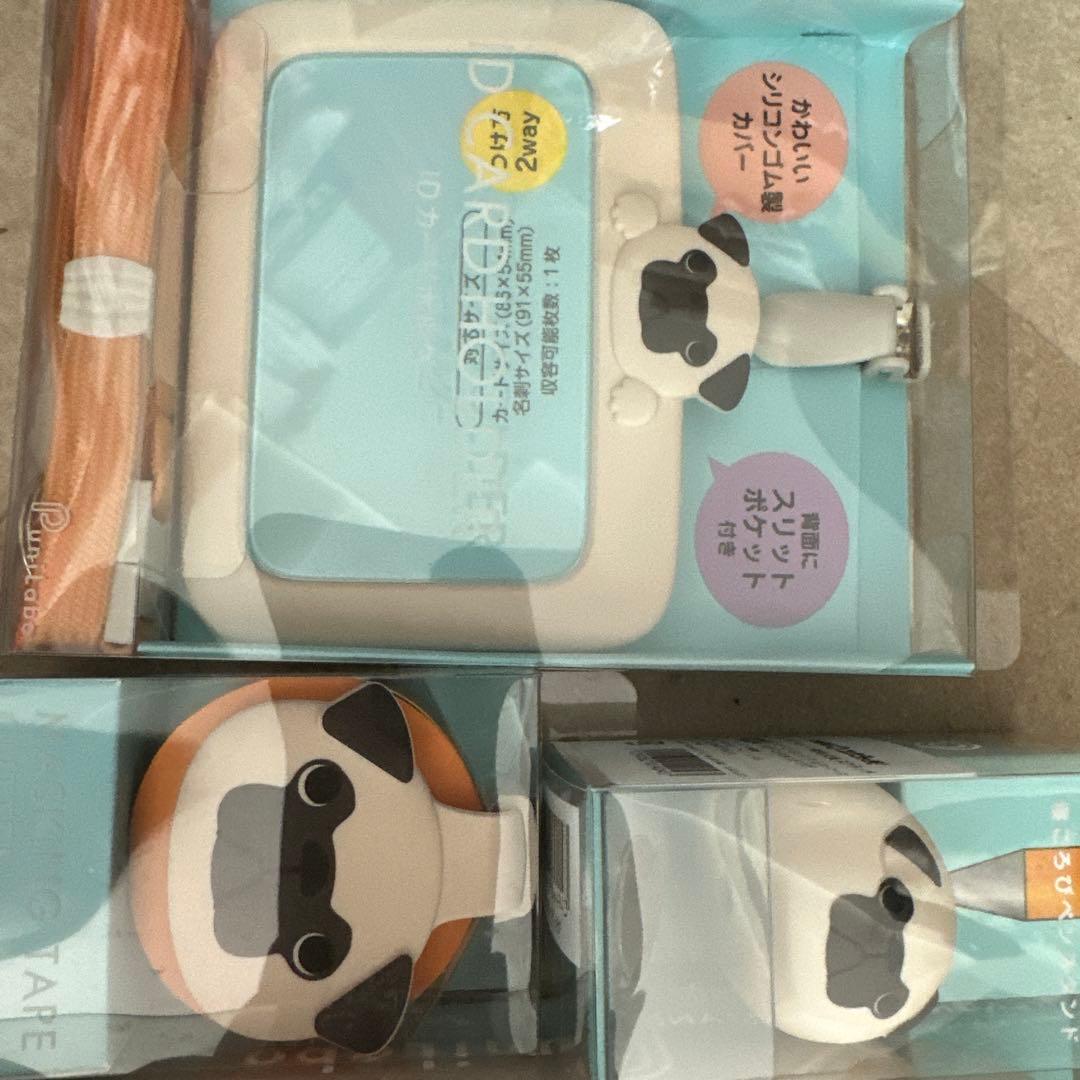 動物デザイン 文房具セット　わんわんにゃにゃんぺんぺん