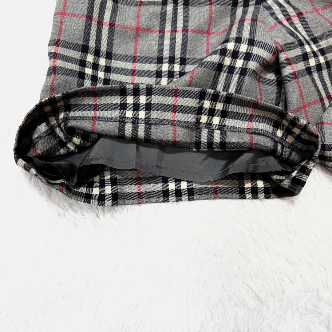 burberrys ノバチェック キュロット ハーフパンツ 大きいサイズ グレー