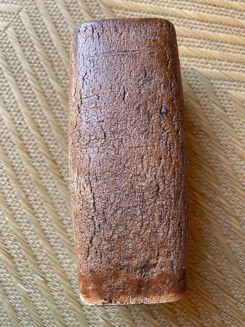 河本五郎　灰釉　四方花入