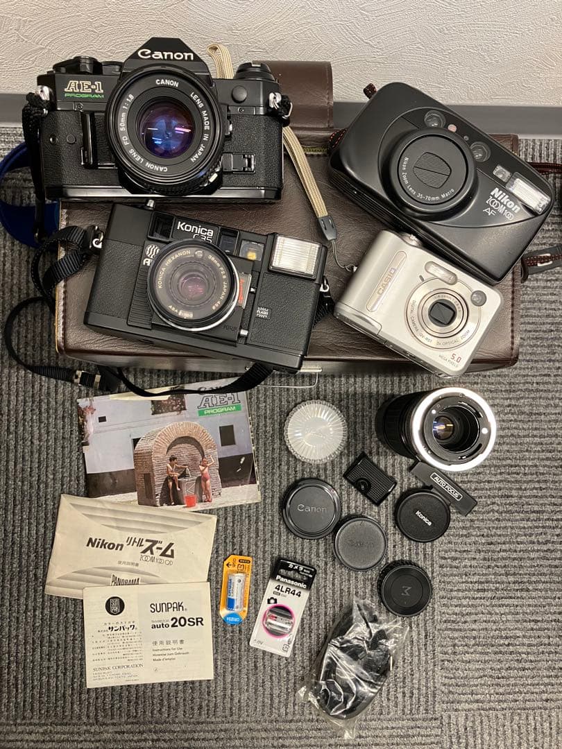Canon Konica Nikon CASIO 一眼レフ デジカメ　セット