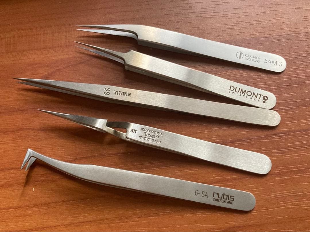 精密ピンセット　スイス製　まとめ売り
