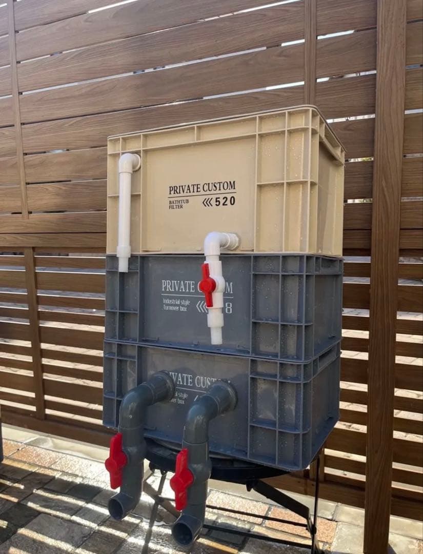 水槽用沈殿物理生物一体型濾過槽　外部式濾過装置器　アクアリウム水槽濾過フィルター