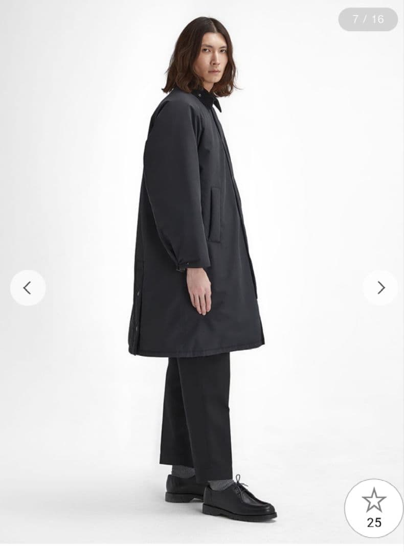 新品　Barbour EXMOOR ニューバーレー　パデッドコート　黒　40