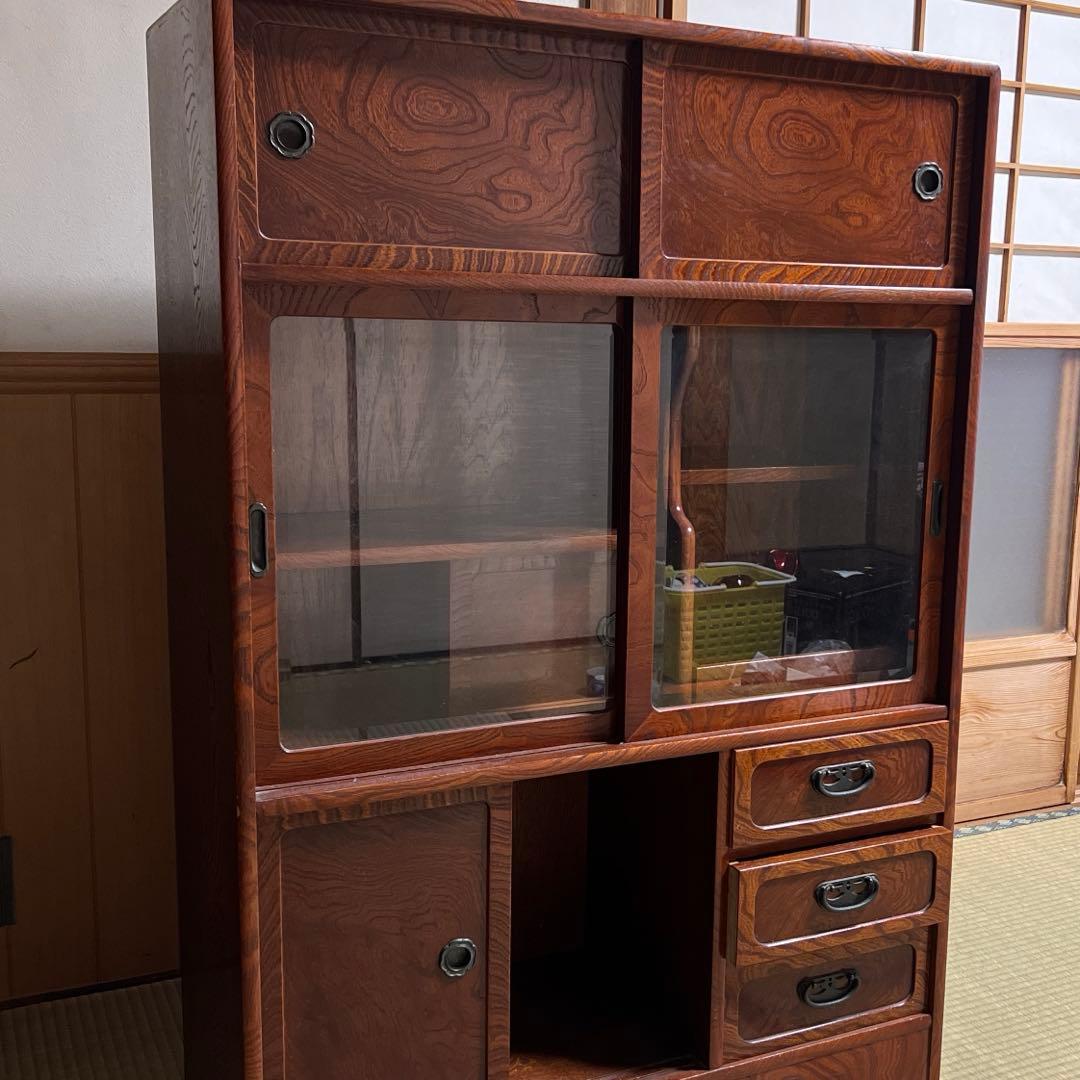 【年明けセール引き取り限定】年末セールアンティーク/レトロ/古家具/茶箪笥