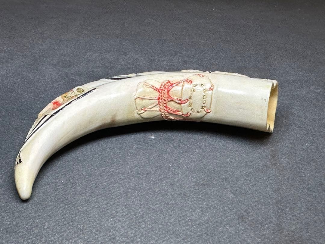 極上　根付　小面と翁面　和装小物　古美術品　 置物　彫刻 細密細工　骨董