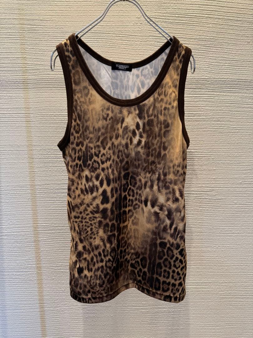 00s tornado mart leopard tank top タンクトップ