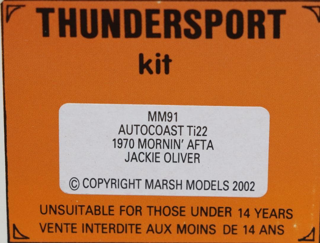 マシューモデル（英国）オートコースTi22 １９７0カンナム　レジンメタルキット