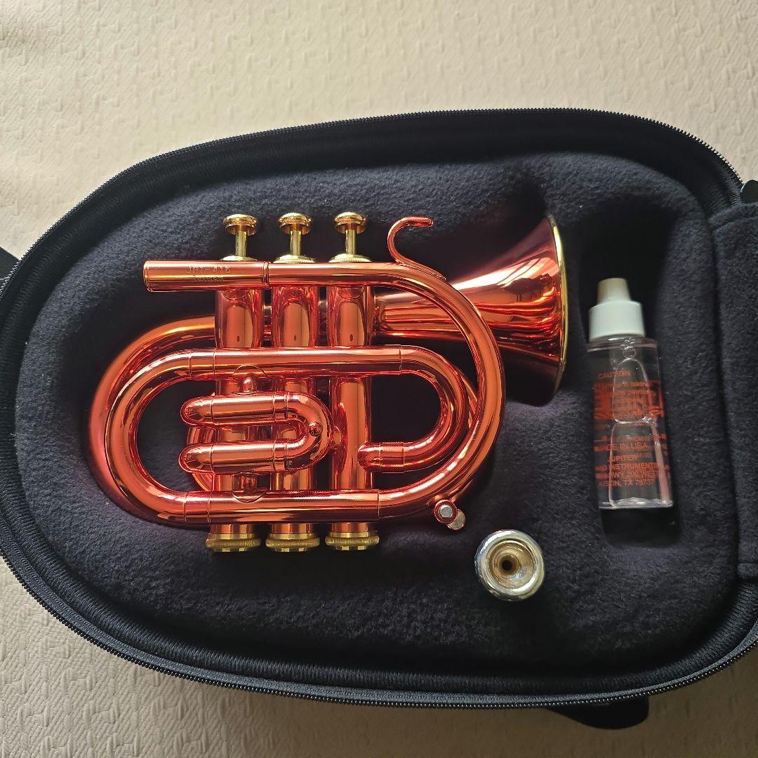 Jupiter ミニトランペット本体 マウスピース付き