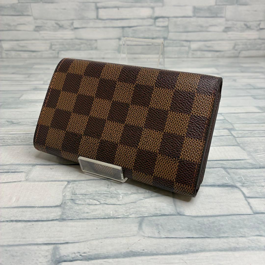 極美品　60 LOUIS VUITTON ルイヴィトン ダミエ　二つ折り財布