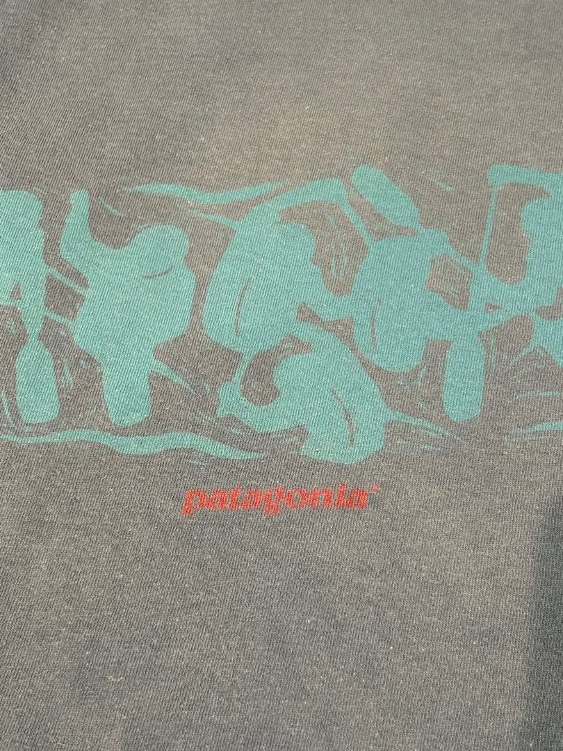 90s USA製 patagonia パタゴニア Tシャツ カヌー フェード