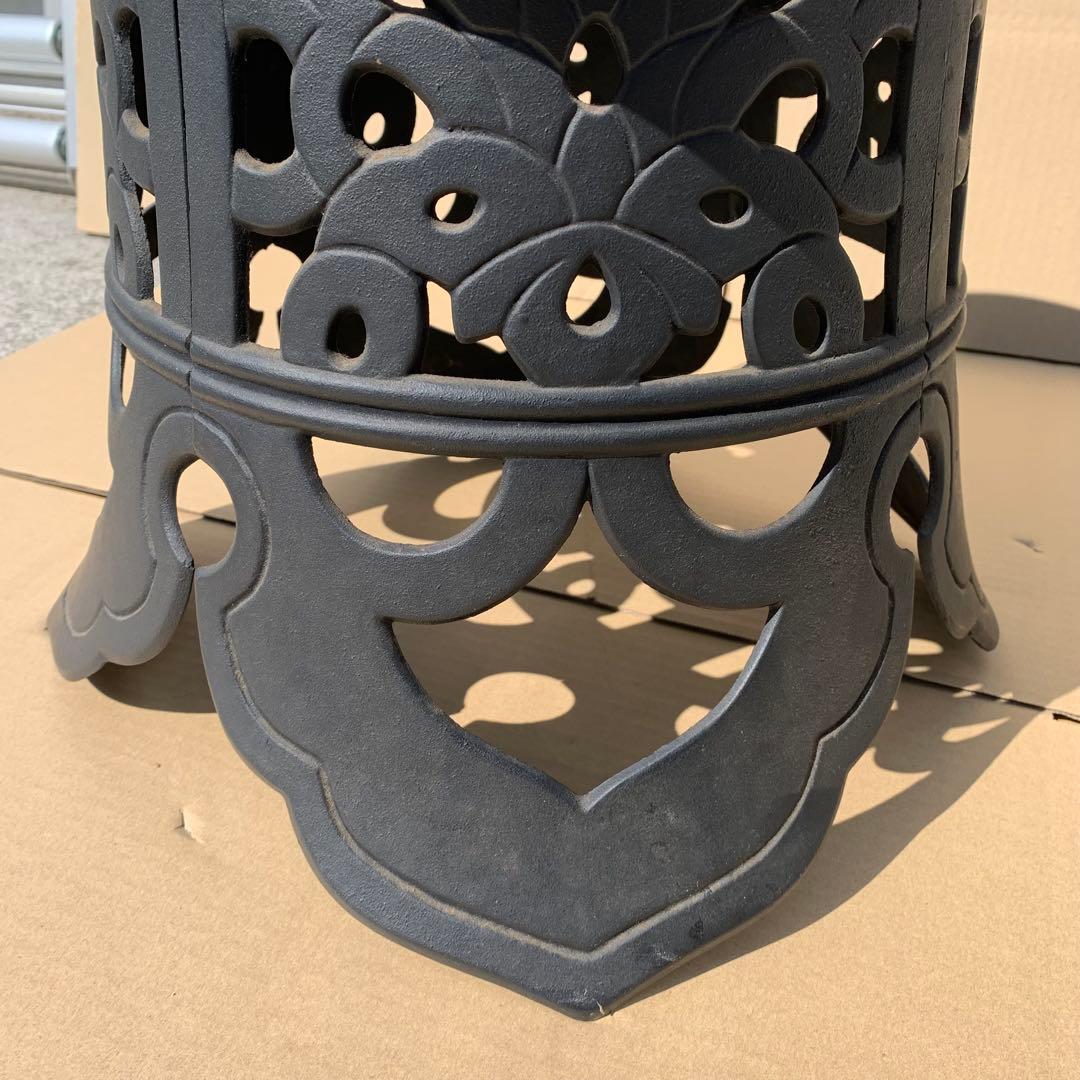 南部鉄器　岩鋳　大型　吊り　燈篭　和風　アンティーク 骨董品 レトロ