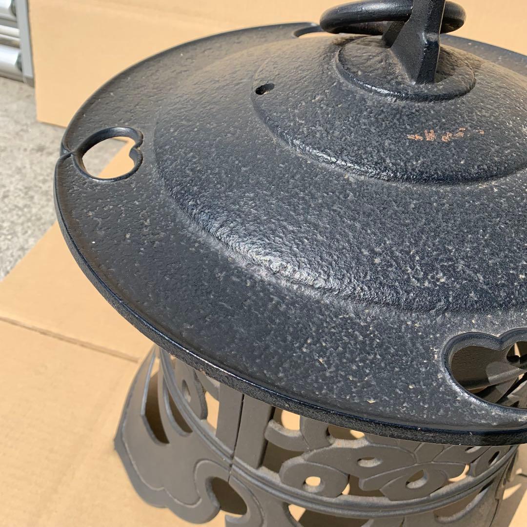 南部鉄器　岩鋳　大型　吊り　燈篭　和風　アンティーク 骨董品 レトロ