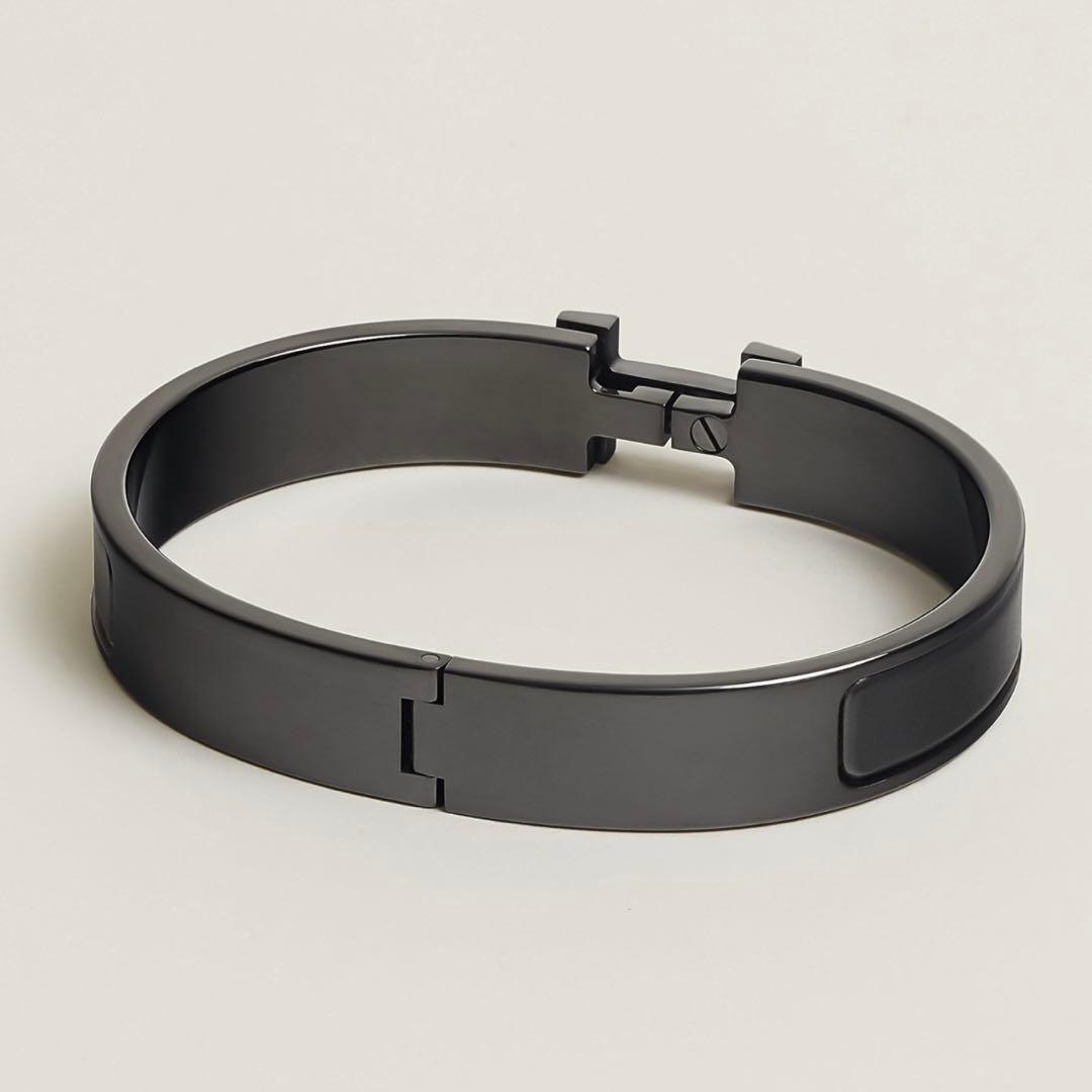 新品未使用　HERMES エルメス　クリックHHソーブラックブレスレットT6 黒
