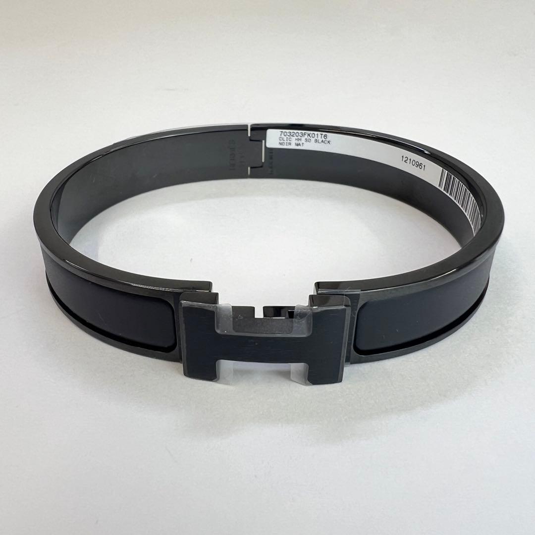 新品未使用　HERMES エルメス　クリックHHソーブラックブレスレットT6 黒