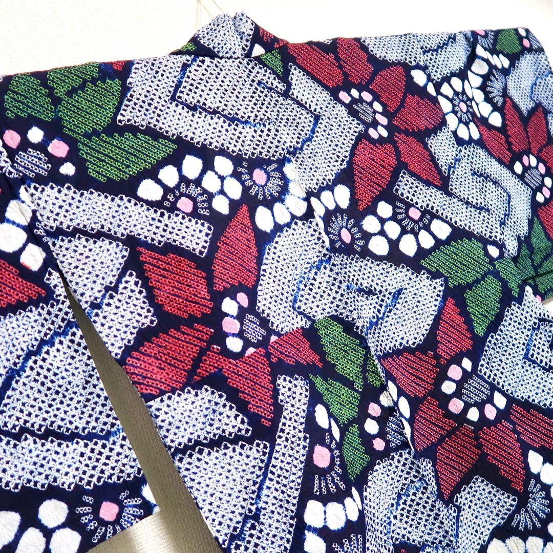 ［w15］浴衣　有松鳴海絞り　割引◎