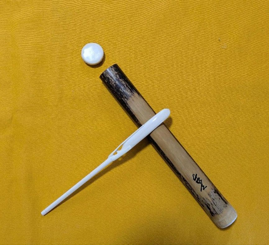 【mayama】手彫茶杓 復刻笹之葉