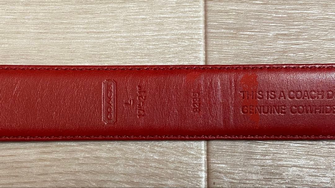 コーチ　COACH 本革 ローズピンク 犬用首輪 Lサイズ