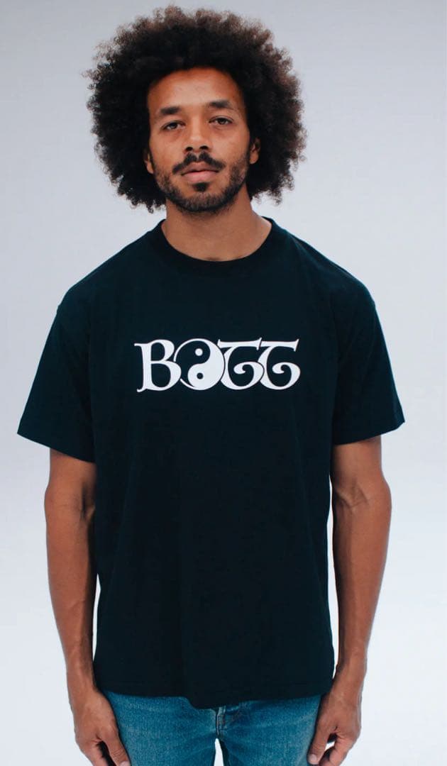 新品 BoTT ボット 2Y Tee ロゴ プリント Tシャツ XL 黒