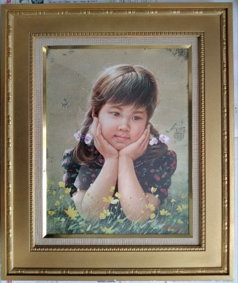 藤岡心象氏の油彩画「若草」F６号