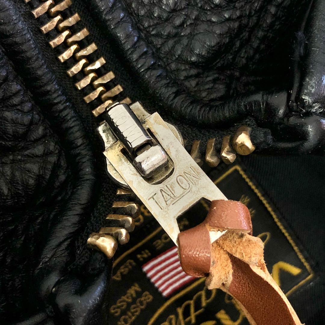 バンソン 90s レザー ジャケット ライダーズ ブラック 36 S3009