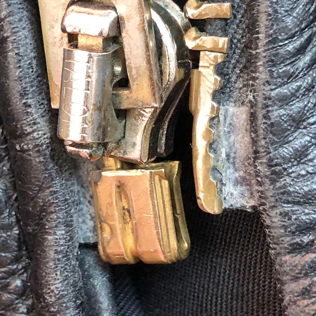 バンソン 90s レザー ジャケット ライダーズ ブラック 36 S3009