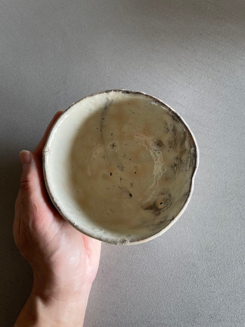 森岡成好 粉引茶碗 抹茶茶碗 小服茶碗 旅茶碗 粉引