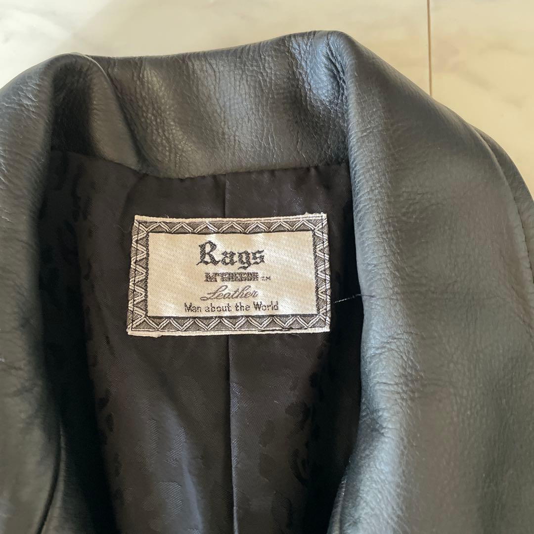 Rangs 黒レザージャケット シングルライダース