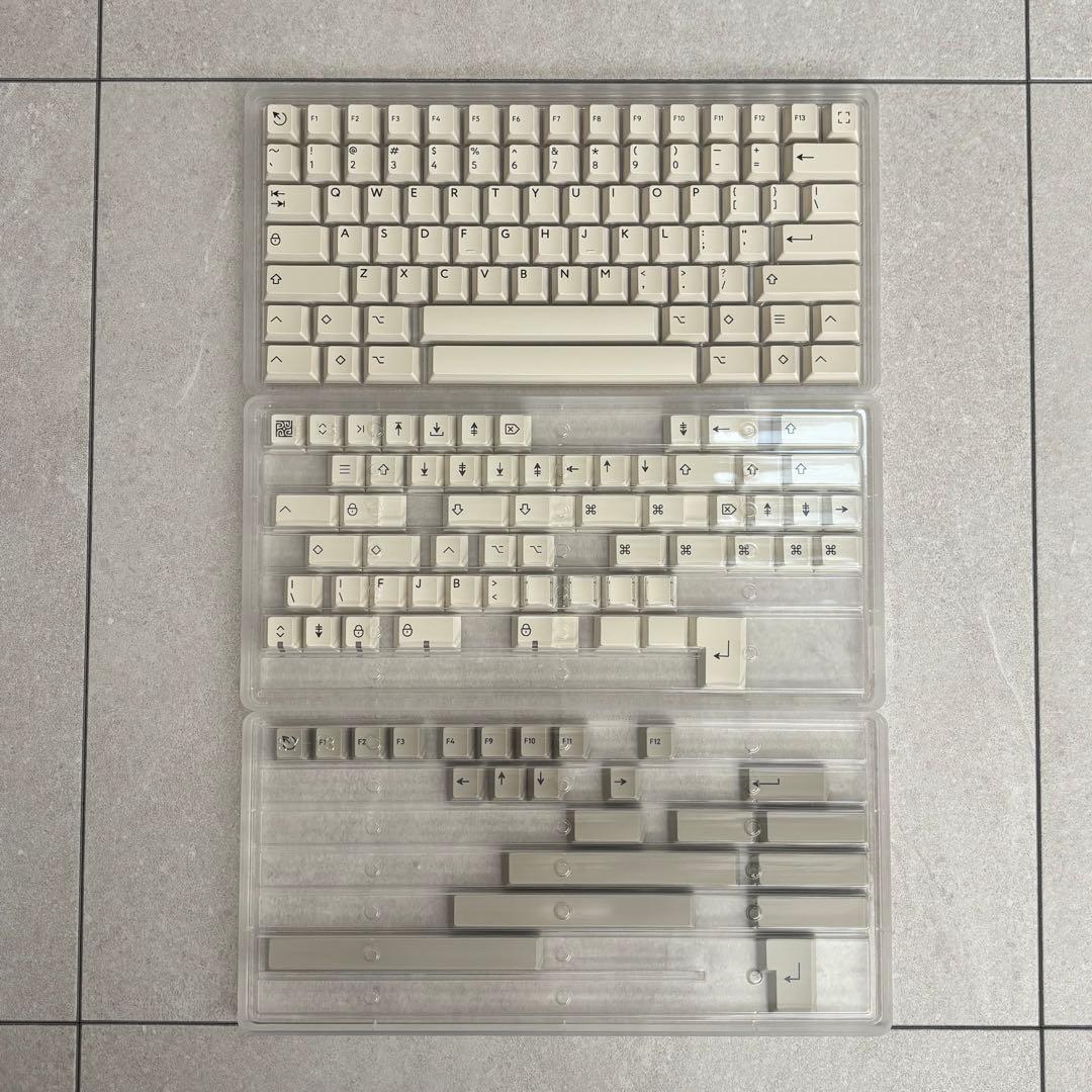 キーボード PBTfans Pastel gray