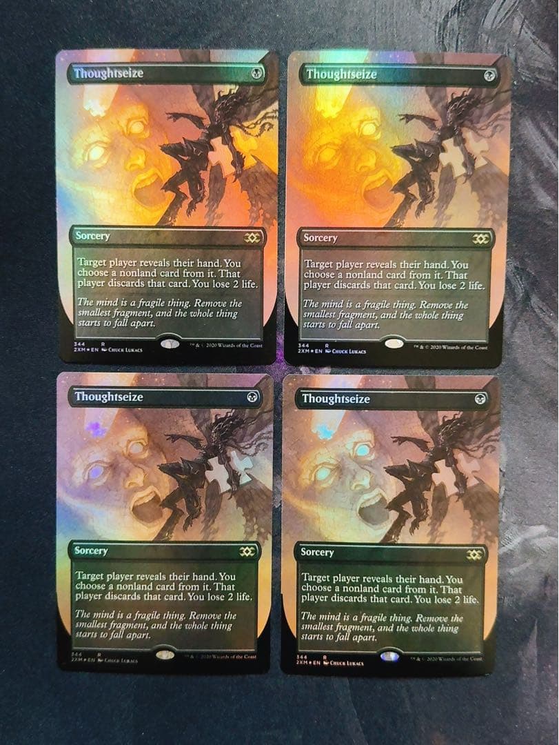 【ショーケースfoil】思考囲い　英語　4枚セット