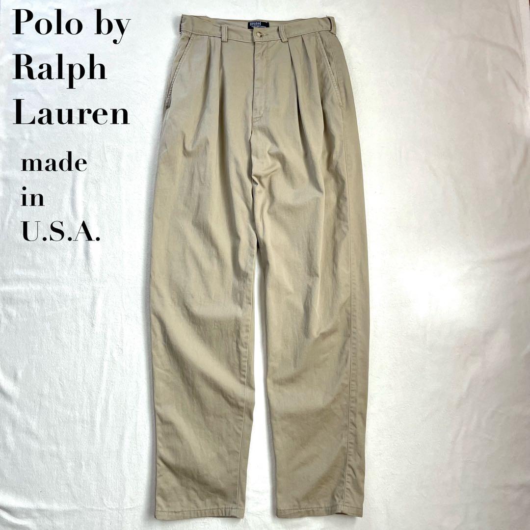 90s USA製 Polo by Ralph Lauren チノパン W30