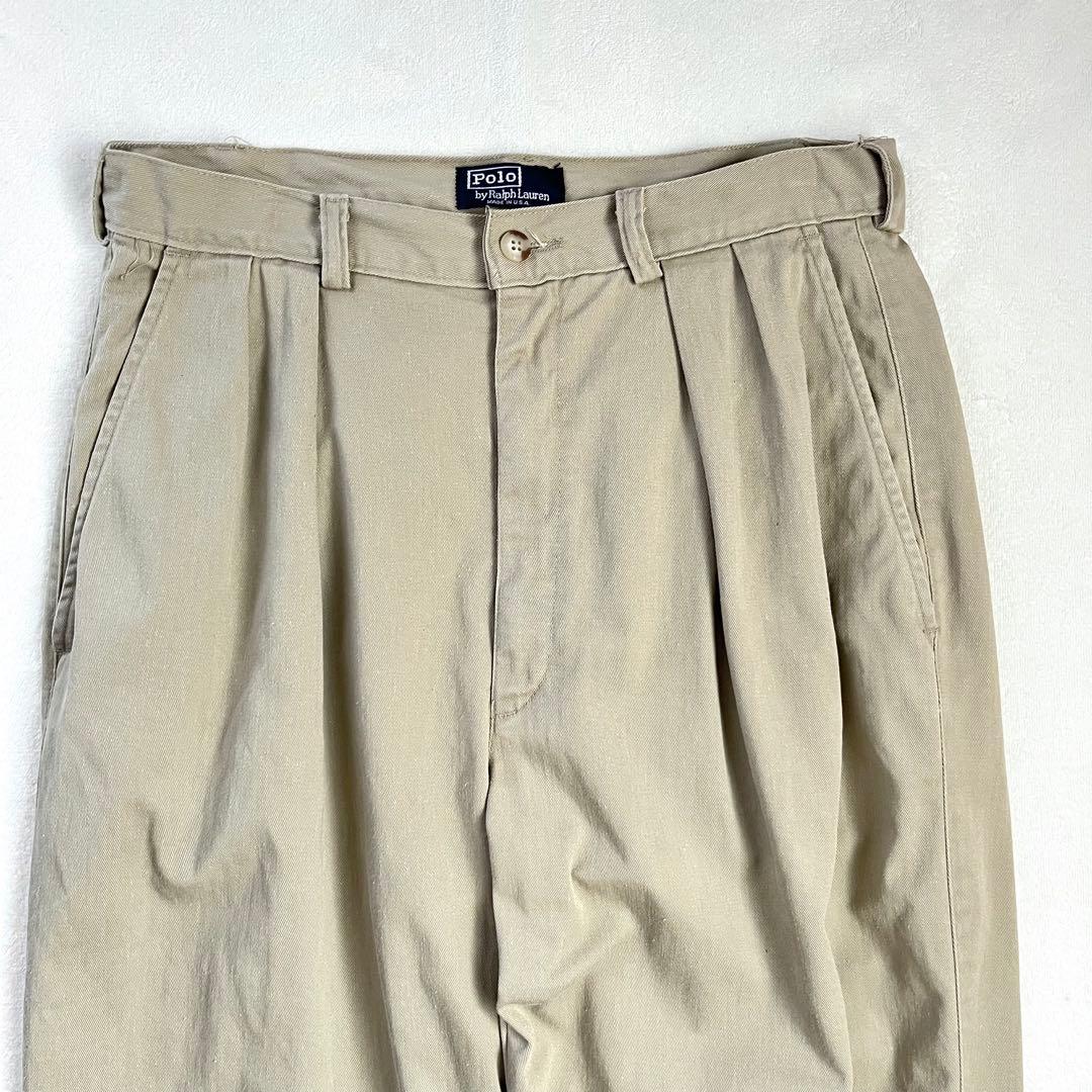 90s USA製 Polo by Ralph Lauren チノパン W30