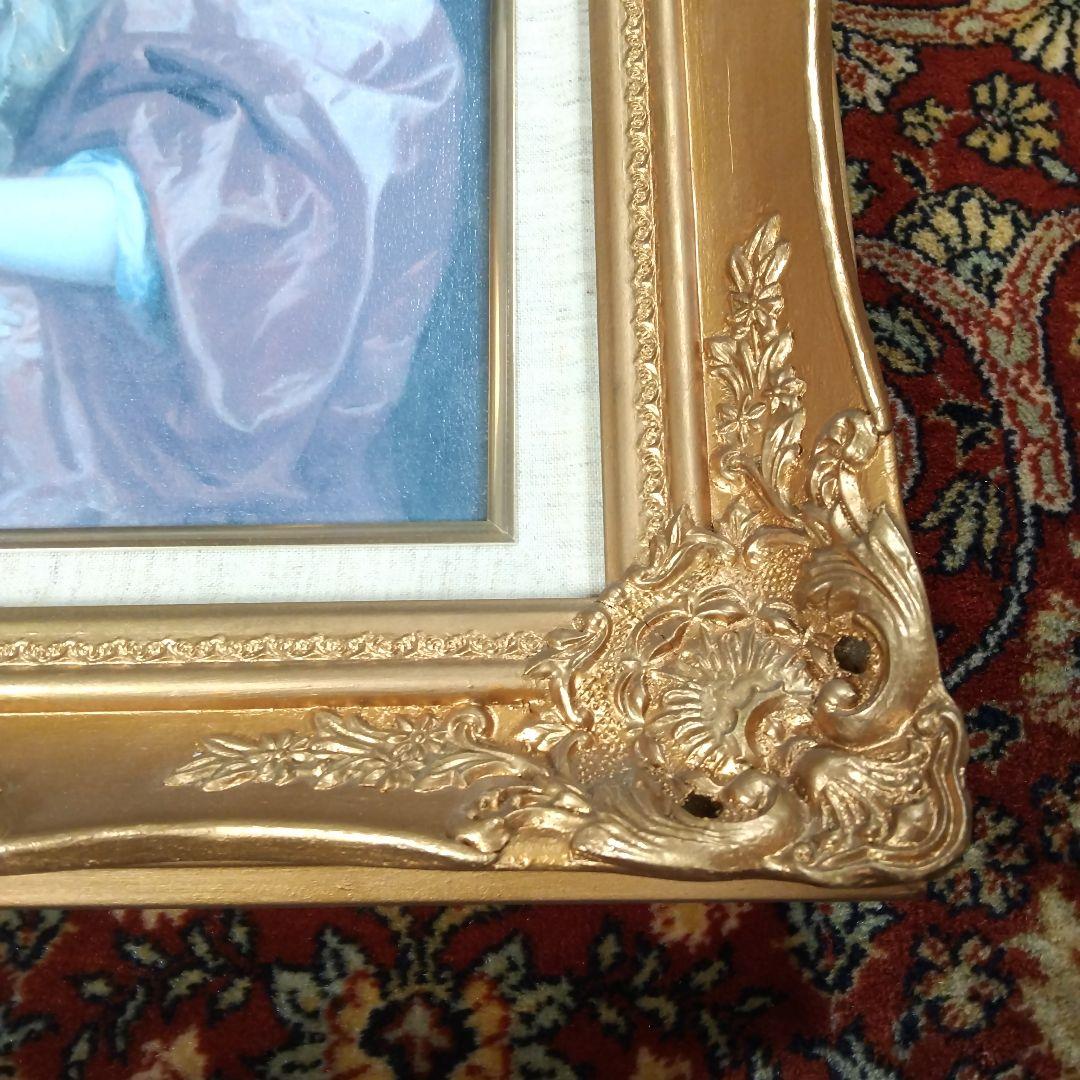 バァンダイクのベェドフォード伯爵夫人の複製肖像画(F6号)&彫刻額縁