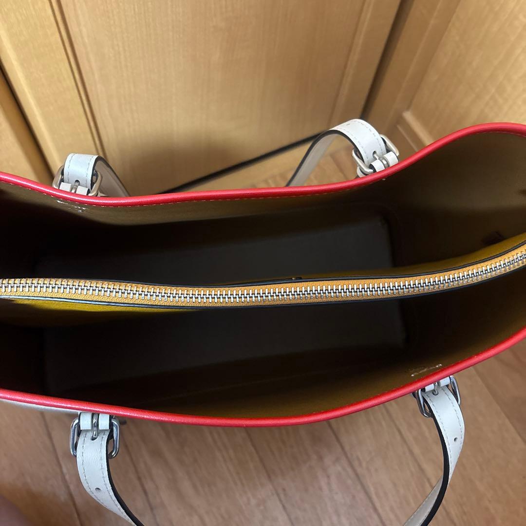 COACH ショルダーバッグ ベージュ/赤/黒