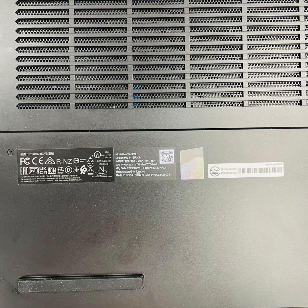 Windowsノート本体 Legion Pro5 i7 13700HX 32GB 1TB RTX4070