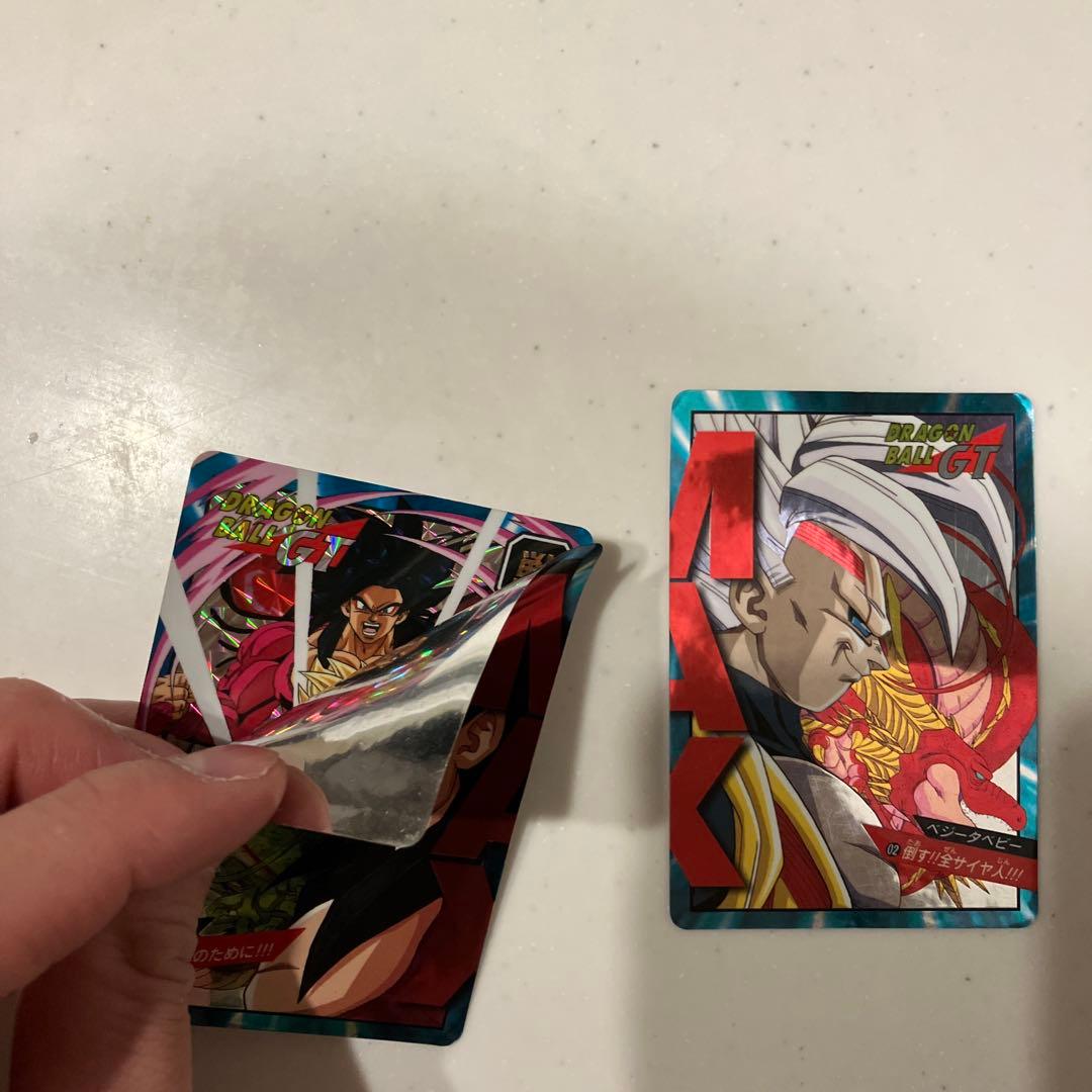 【最終値下】ドラゴンボールGTカードダス（2枚セット）孫悟空&ベジータベビー