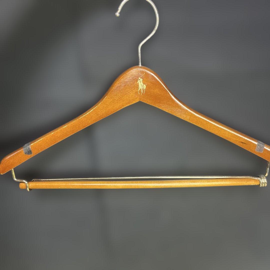 即配送！ビンテージ　ラルフローレン　ハンガー　6本　木製　polo ヴィンテージ