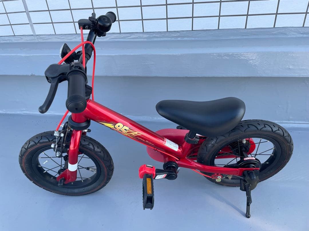 カーズ 12インチ 自転車 ペダル着脱可
