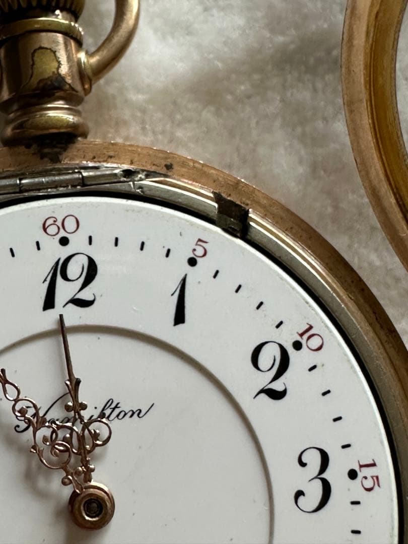 ハミルトン　懐中時計　アンティーク　ビンテージ