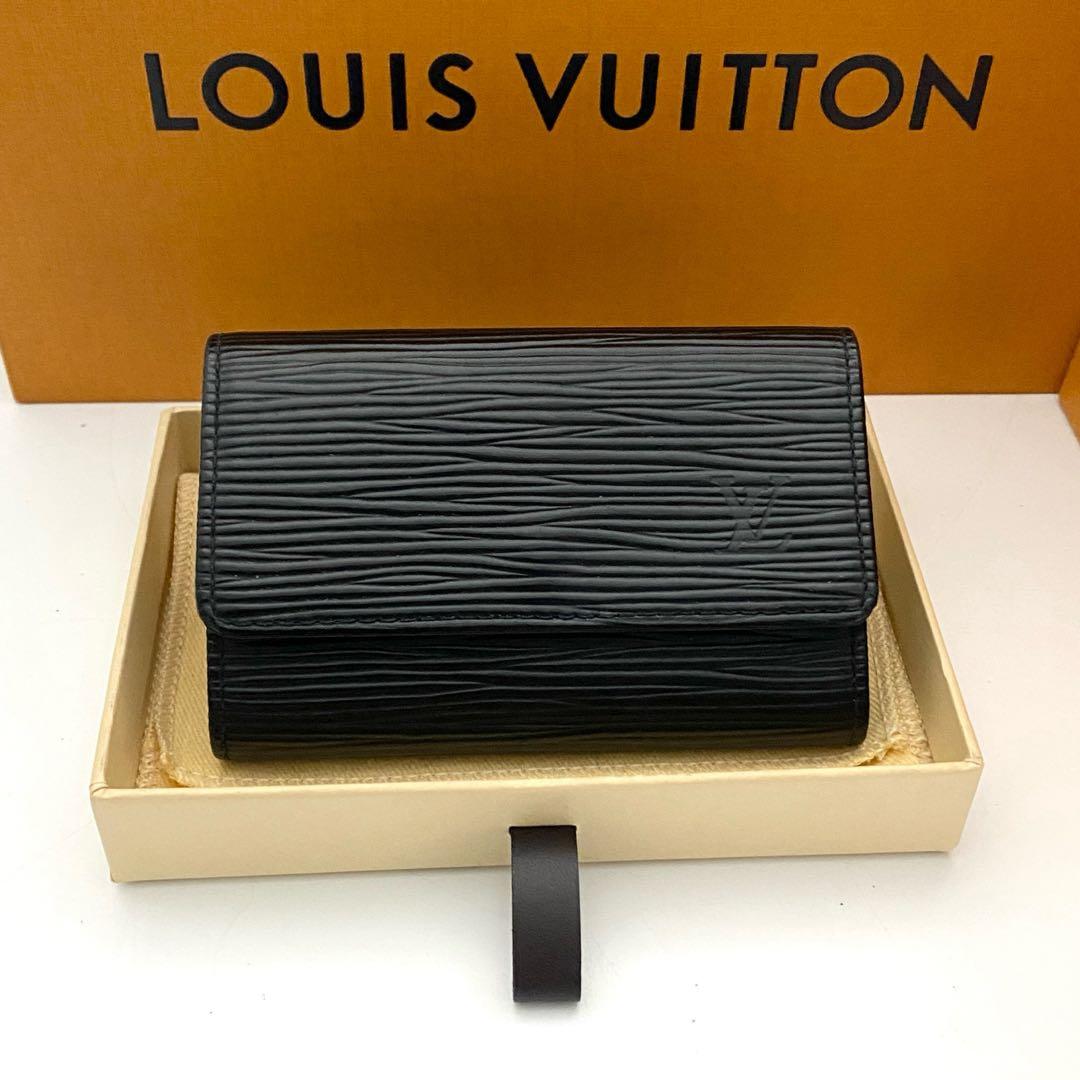 使用わずか　ルイヴィトン　エピ　キーケース　ミュルティクレ6 黒