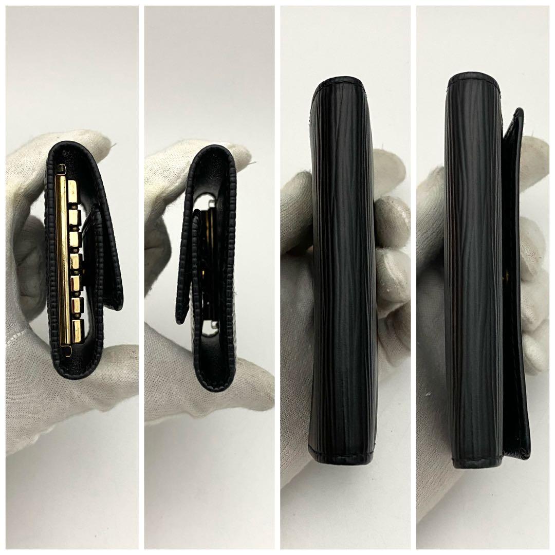 使用わずか　ルイヴィトン　エピ　キーケース　ミュルティクレ6 黒