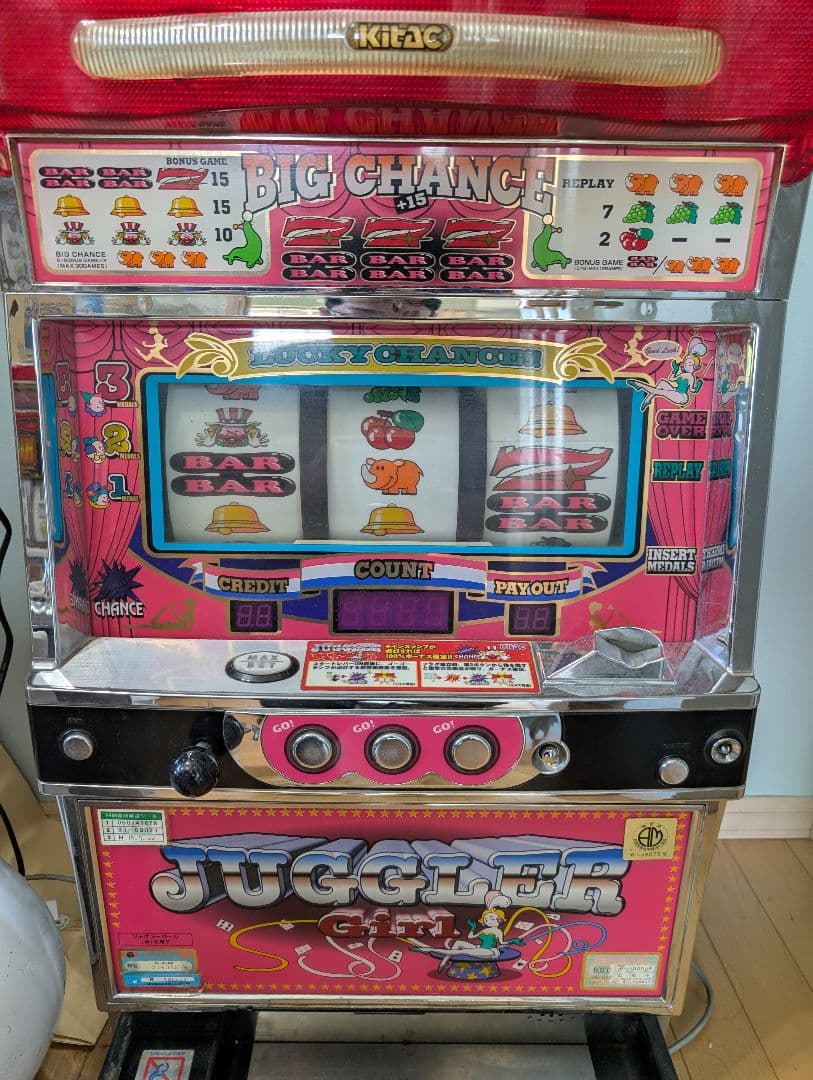 4号機実機ジャグラーガール(使用)