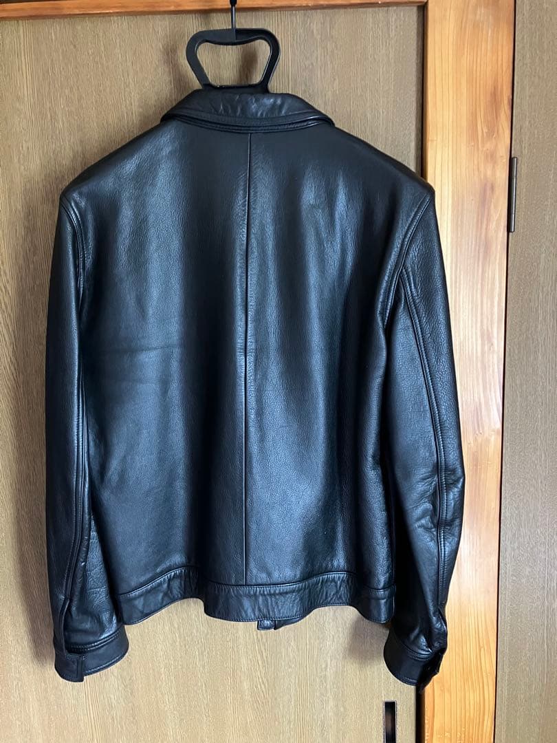 WACKO MARIA ブラック レザー シングルライダース