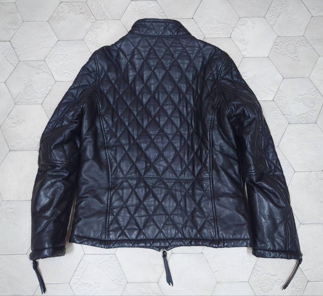 セントオブダファー　キルティング　ラムレザー　シングルライダースジャケット