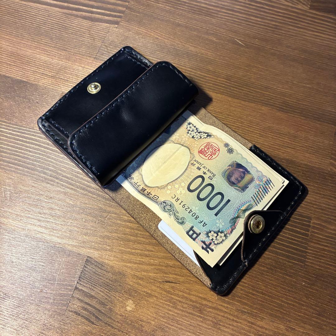 ミニウォレット　トラッカーウォレット　ホーウィン社　クロムエクセル　茶芯