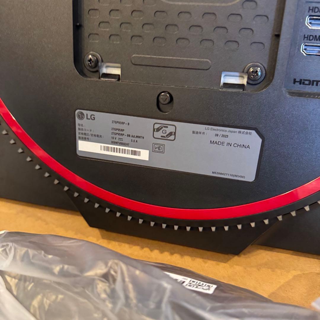 LG モニター 27インチ/4K/Nano IPS/1ms(GTG)/144Hz